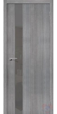 Межкомнатная дверь ПОРТА-51 grey crosscut S